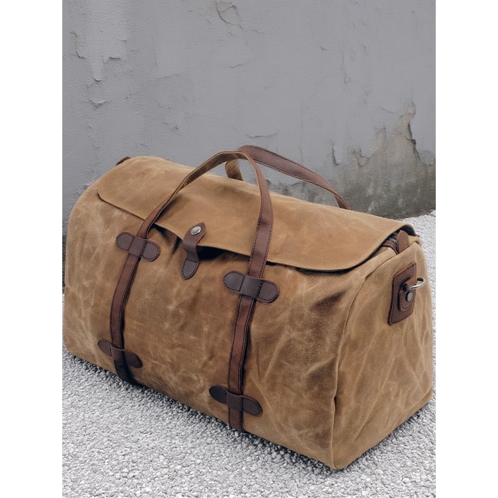 Europeu americano lona saco de viagem de Fitness bolsa ao ar livre de curta distância Retro grande capacidade ao ar livr