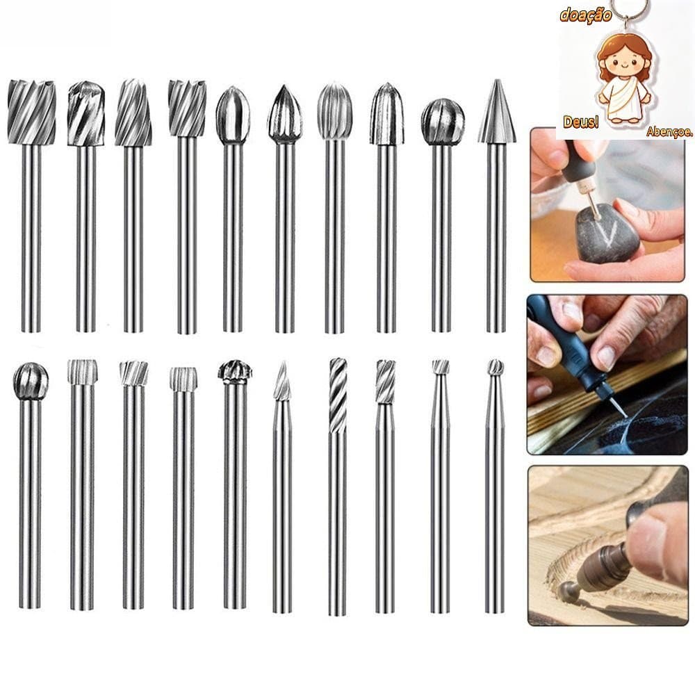 Kits De Brocas De Aço De Alta Velocidade Para Esculpir Durável Conjunto Fresa De Madeira