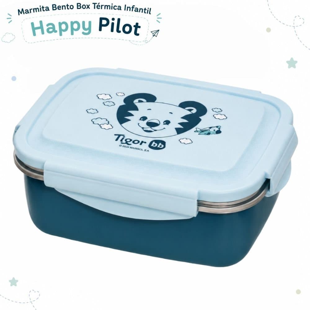 Marmita Bento Box Termica Infantil Tigor BB Happy Pilot