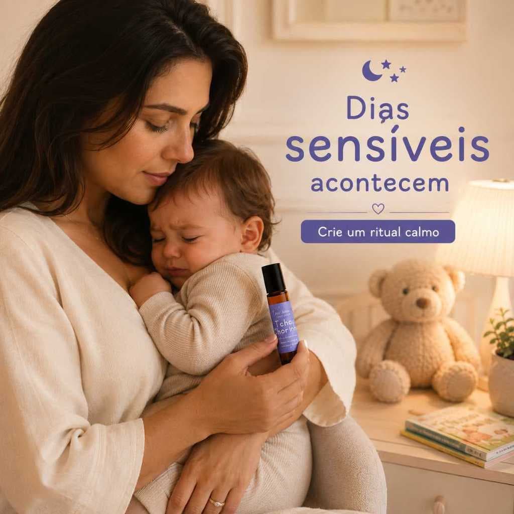 Roll-on Bebê Sono Natural Aromaterapia Infantil Lavanda Camomila Hora do Soninho 10ml