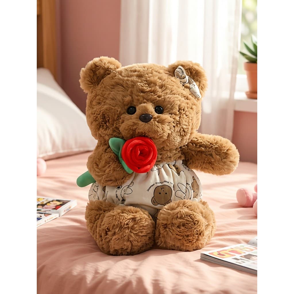 Rosa urso boneca brinquedo de pelúcia urso de pelúcia boneca dormir travesseiro boneca dia dos namorados presente de ani