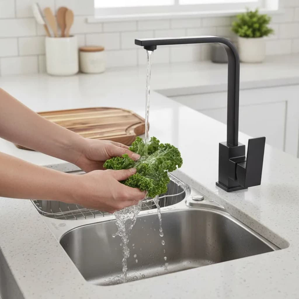 TORNEIRA GOURMET SLIM PRETO FOSCO COM MISTURADOR MONOCOMANDO