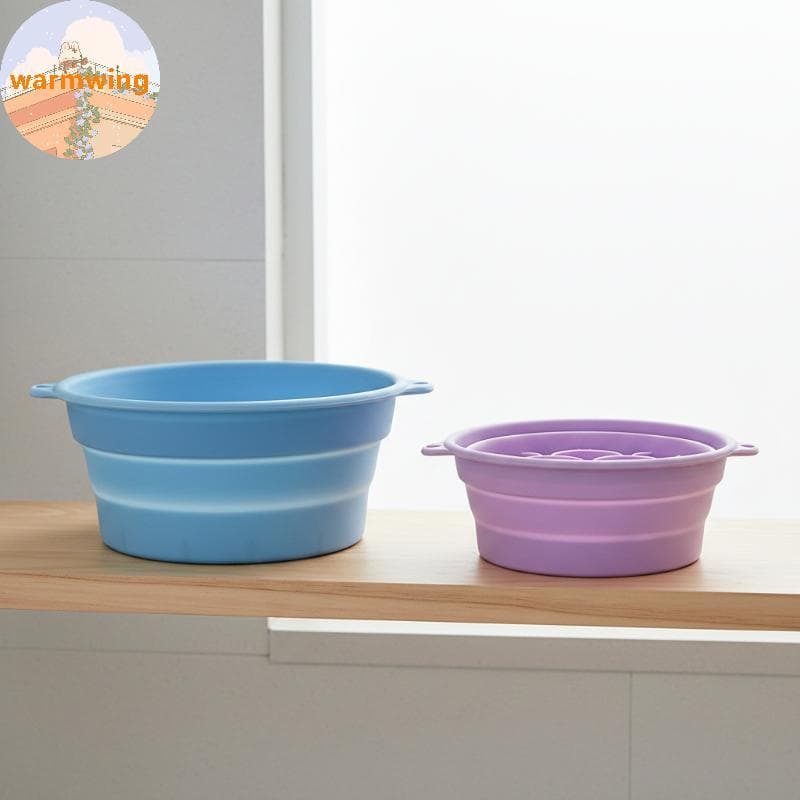 Warmwing Tigela Facial Para Gelo 2 Em 1 Bandeja Embutida Portátil Dobrável Ferramenta De Beleza De Silicone Casa Refresc