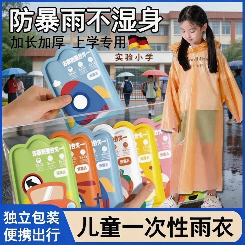 Capa de chuva descartável da ue, portátil, corpo inteiro, à prova de chuva, Poncho adulto, Playground, montanhismo, viag
