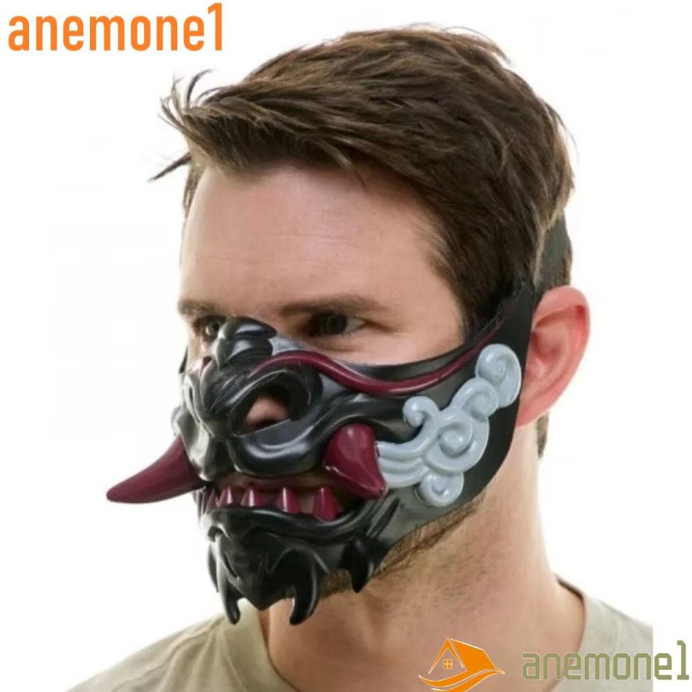 ANEMONE1 Cosplay Máscara Vermelha Prajna , Desempenho Engraçado 3D Meia Facial Brinquedo
