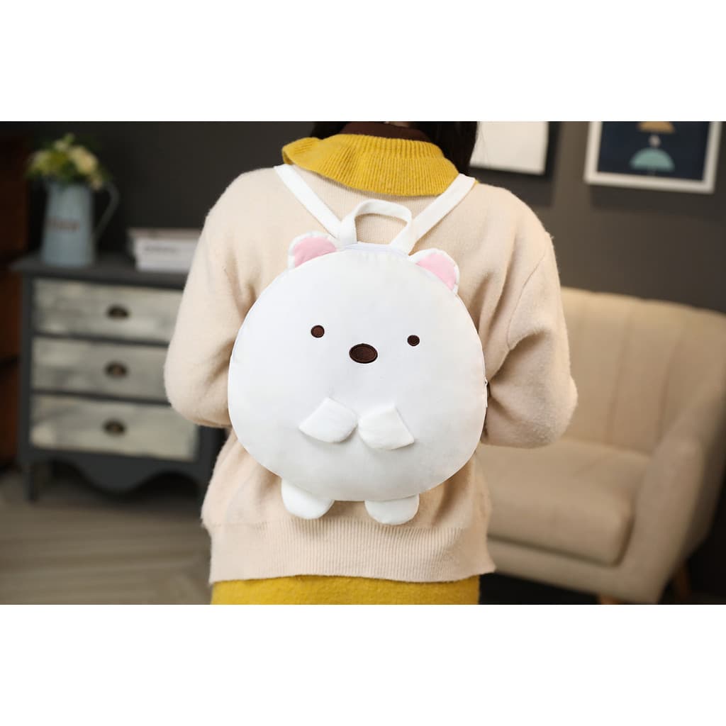Estoque pronto canto japonês canto biológico mochila escolar de pelúcia crianças mochila desenho animado fofo