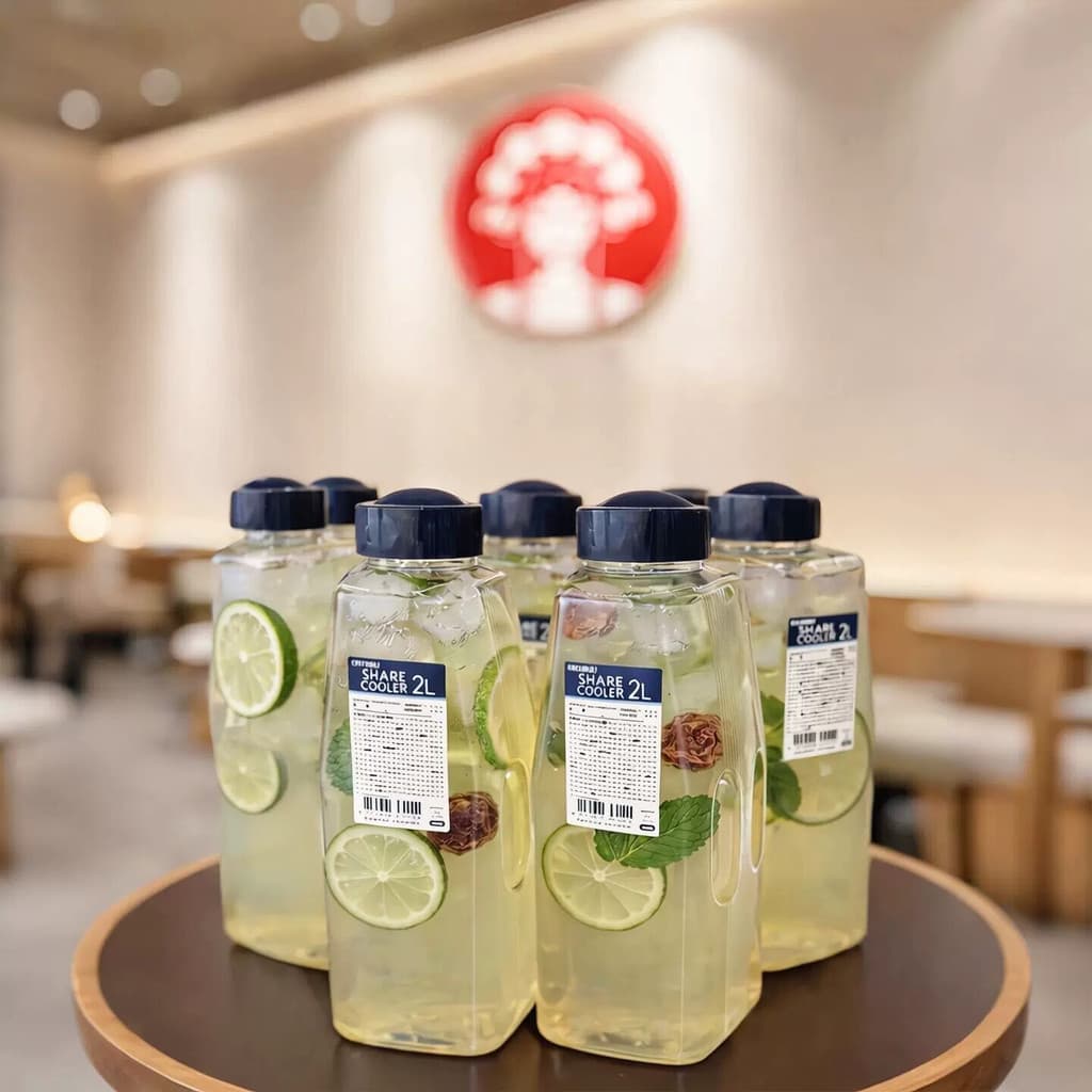 Garrafa de água fria doméstica portátil Takeaway copo de fermentação fria produto comestível grande capacidade copo de á