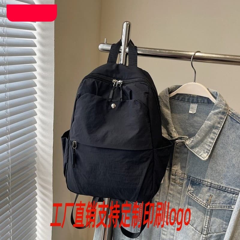 Simples novo estilo na moda moda Casual All-Match pano de náilon grande capacidade estudante esportes Fitness mochila sa