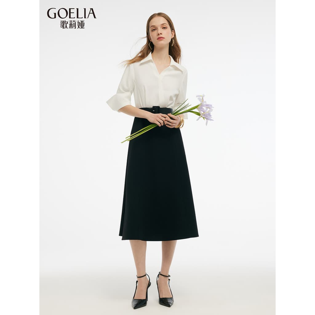 Gelia vestido feminino verão Super quente Commuter falso saia de duas peças conhecimento saia Molecular 1E4L4K420