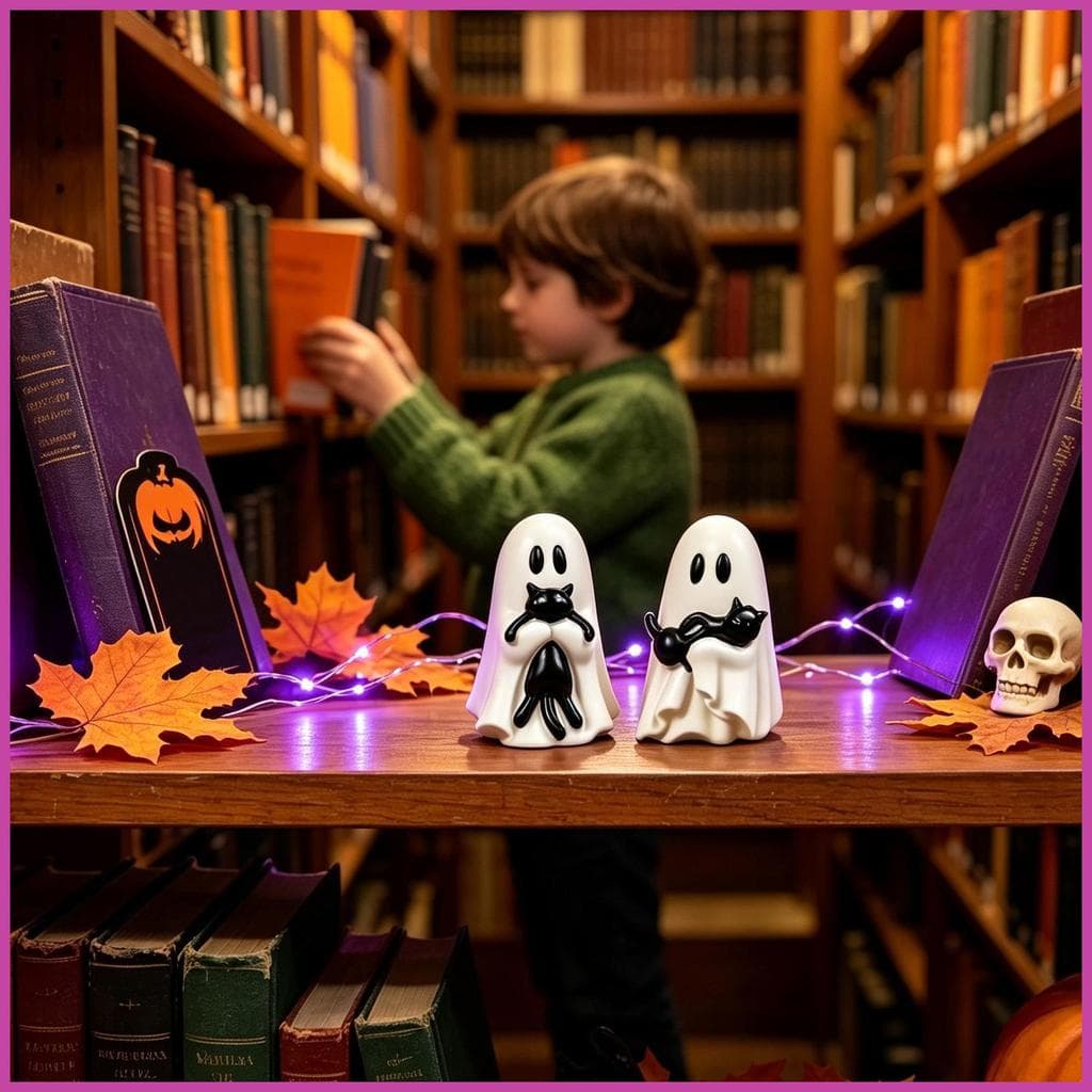 Mesa Fantasma Escultura Peças Centrais Da Bonito Estátua Decoração De Halloween Para Interior kerimy