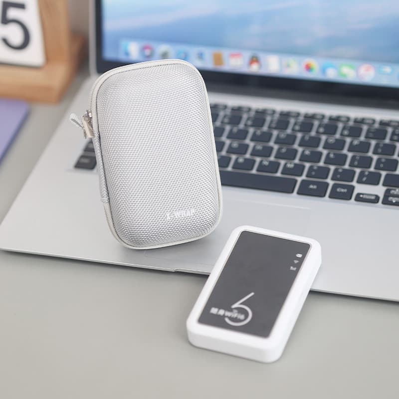 Caixa de armazenamento anticolisão escovada espessada Universal adequada para armazenamento portátil WIFI portátil Caixa
