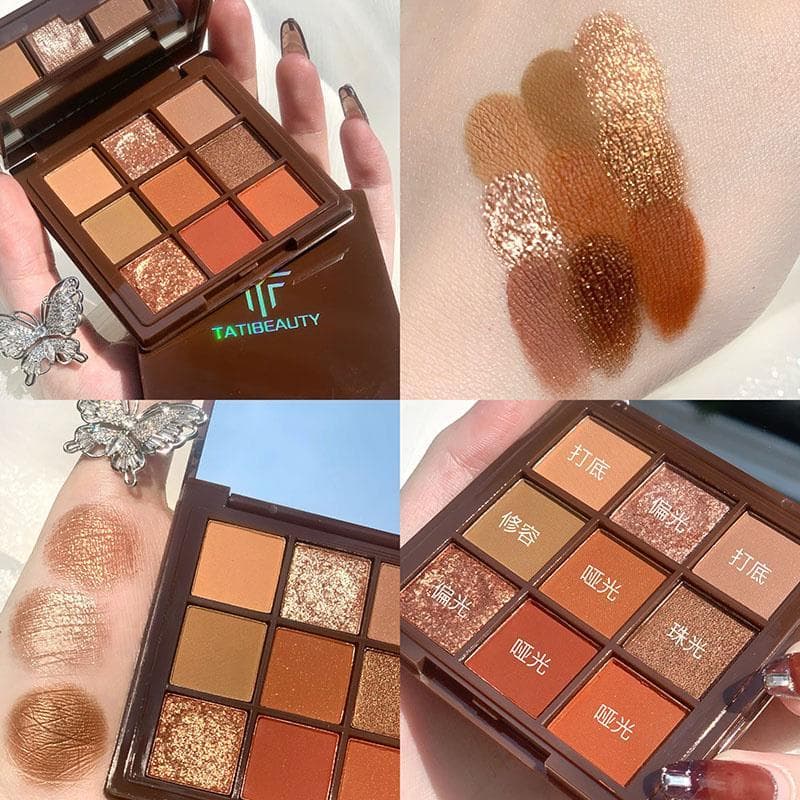 Paleta de sombras de nove cores nicho marca estudante esfumaçado maquiagem High-End sentimento ins Super quente 2