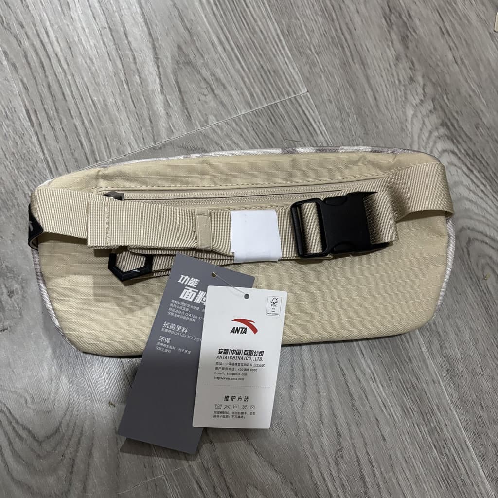 Anta Genuine Training Fitness Running Diagonal Bolsa Cintura Fácil de Transportar Bolsa Pequena192427129