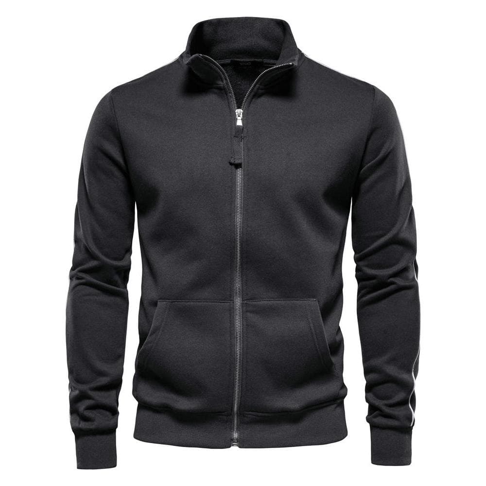 2026 primavera outono novo estilo masculino gola alta zíper moletom jaqueta masculina Cardigan Casual moletom uniforme d
