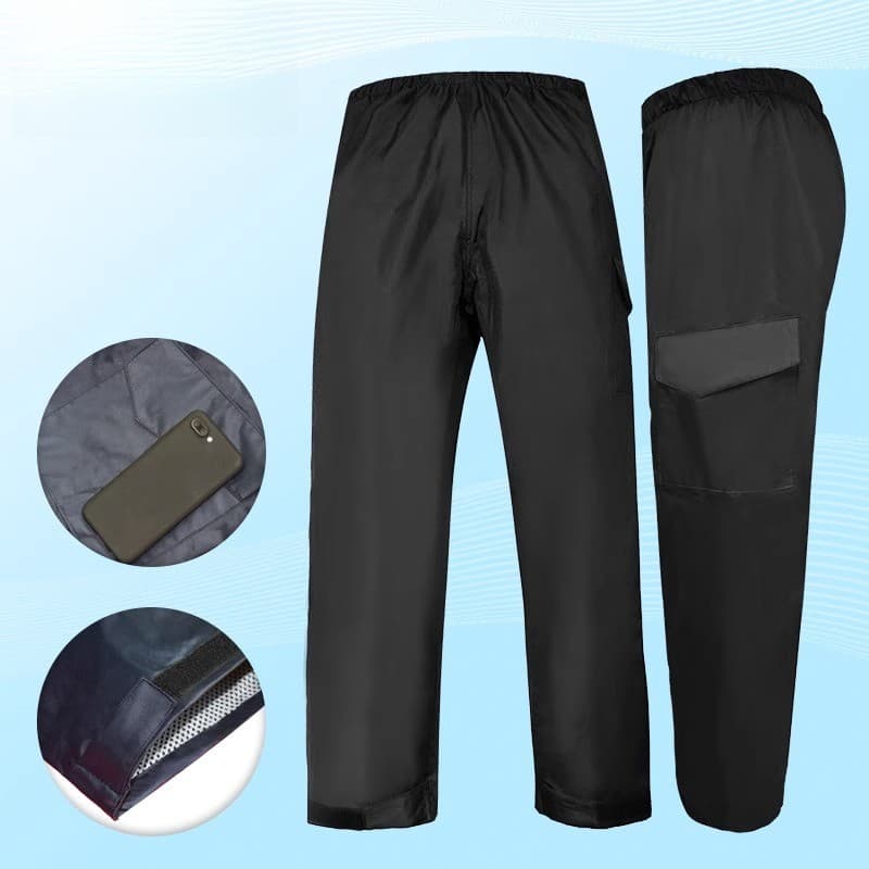 Calças de chuva à prova d'água para homens e mulheres, estilo inferior do corpo, ciclismo, viagem, à prova de vento, à p