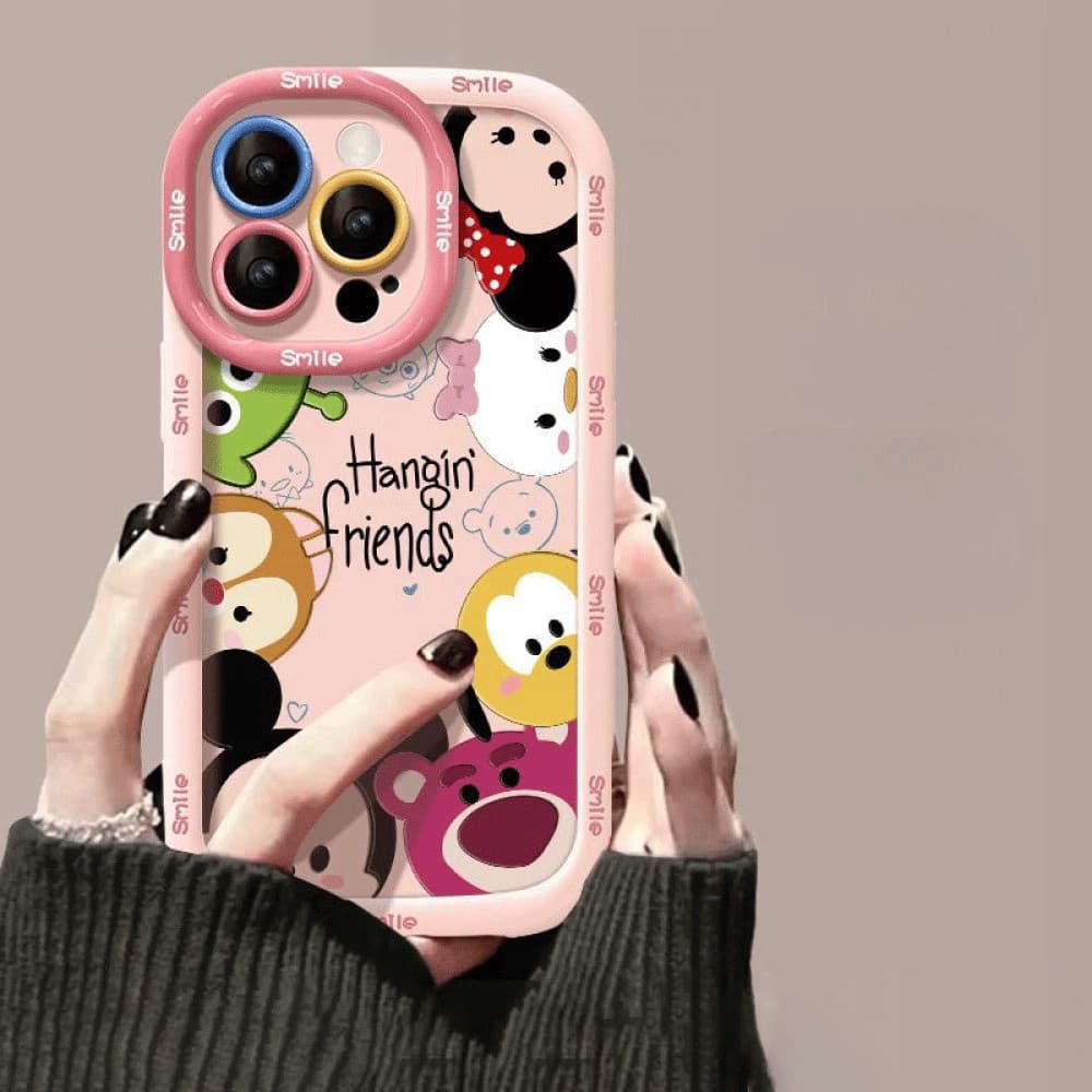 Capinha Capa Para Redmi A2 A3 A5 8 10C 12 13 15 POCO M3 X4 PRO Xiaomi 11 lite Silicone À Prova de Choque Bear pattern