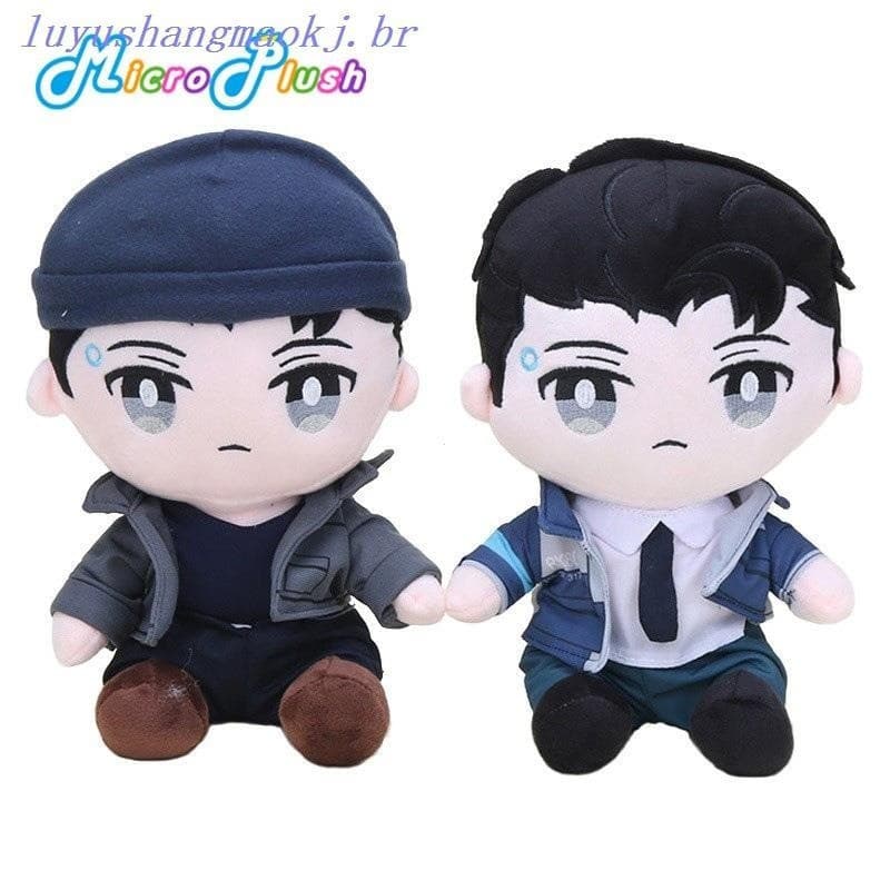 28cm Detroit Torne-Se Brinquedos De Pelúcia Humana Para Crianças Connor RK800 Jogo De Cosplay Sit Doll