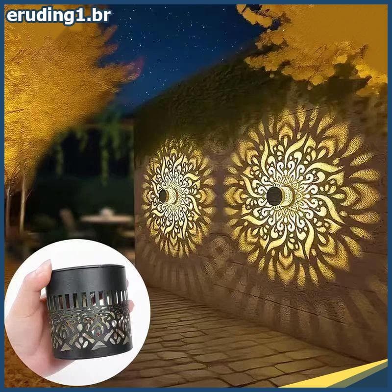 erudi Solar Mandala De Step Lights 4 Pa Decoração De Brilho Macio À Prova D'água Para Uso De Caminho De Pátio De Cerca D
