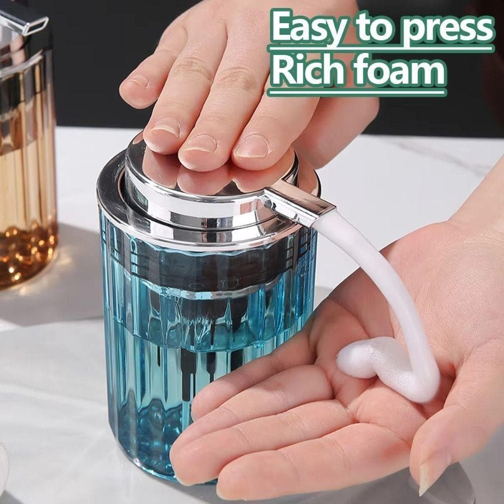 Dispensador De Sabão De Espuma  , Garrafa Tipo Prensa De 350ml Mousse De Plástico Líquido Recarregável