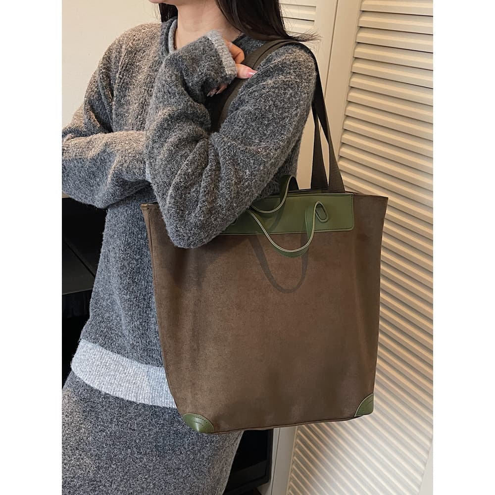 Bolsa de ombro feminina 2025 novo estilo grande capacidade Casual All-Match moda estilo coreano portátil estudante class
