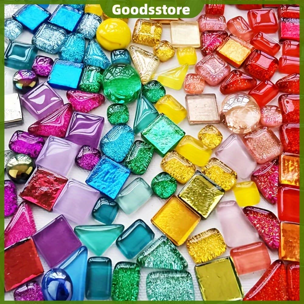 450 Unidades De Cores Mistas Minúsculo Mini Mosaico Multicolorido Para Projetos De Artesanato Artístico DIY [Goodsstore.
