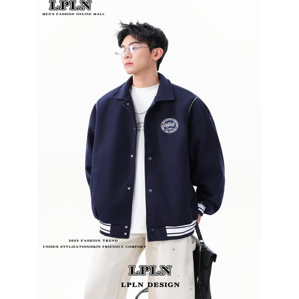 LPLN primavera outono novo estilo estilo americano estilo Preppy uniforme de beisebol jaqueta das mulheres dos homens pe