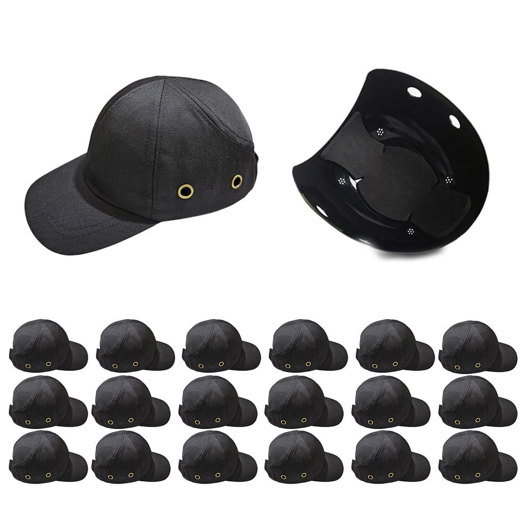 Bone com Capacete EPI Kit 18 Uni Obra Segurança do Trabalho Casquete Reparo Conserto Oficina Resistente
