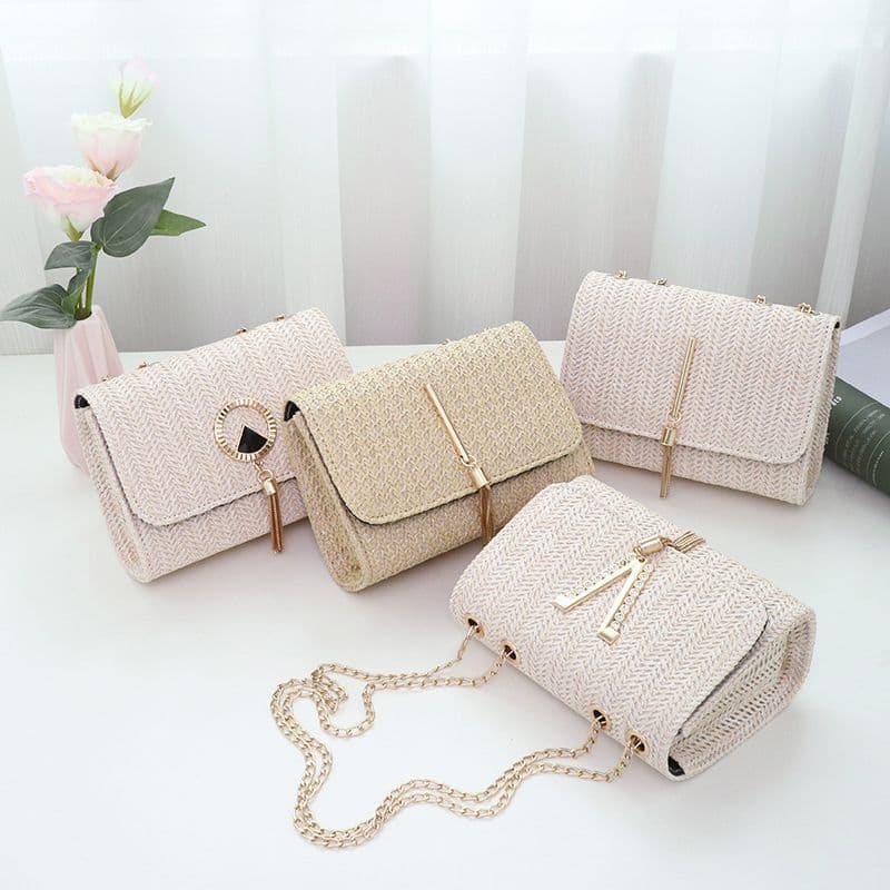 Bolsa feminina corrente pequena bolsa quadrada feminina novo estilo versão coreana bolsa de corrente de verão na moda pa