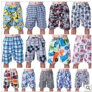 Shorts casuais masculinos de meia-idade, calças de cinco pontos de algodão rápido de meia-idade, macacão elástico casual