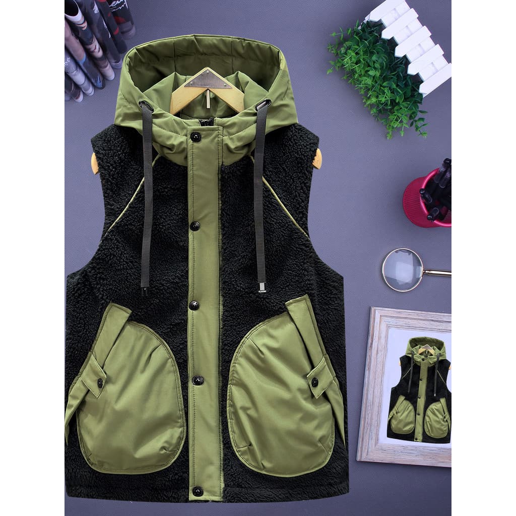 Outono inverno novo estilo das mulheres dos homens para baixo colete de algodão moda tendência All-Match vison Casual es