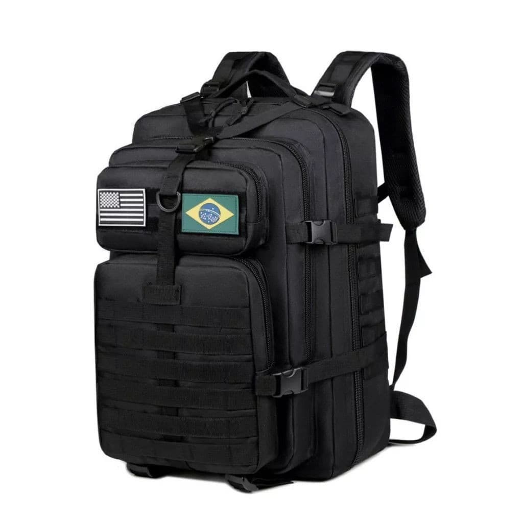 Mochila Militar Tática 50L Impermeável Grande Capacidade para Camping Trilha e Viagem