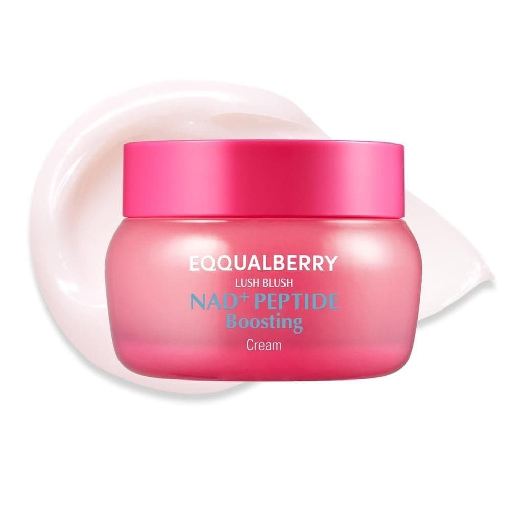 EQQUALBERRY Creme Potencializador de Peptídeos NAD+ – NAD+ 5% e 13 Peptídeos, Creme Anti-Envelhecimento Coreano para Ros
