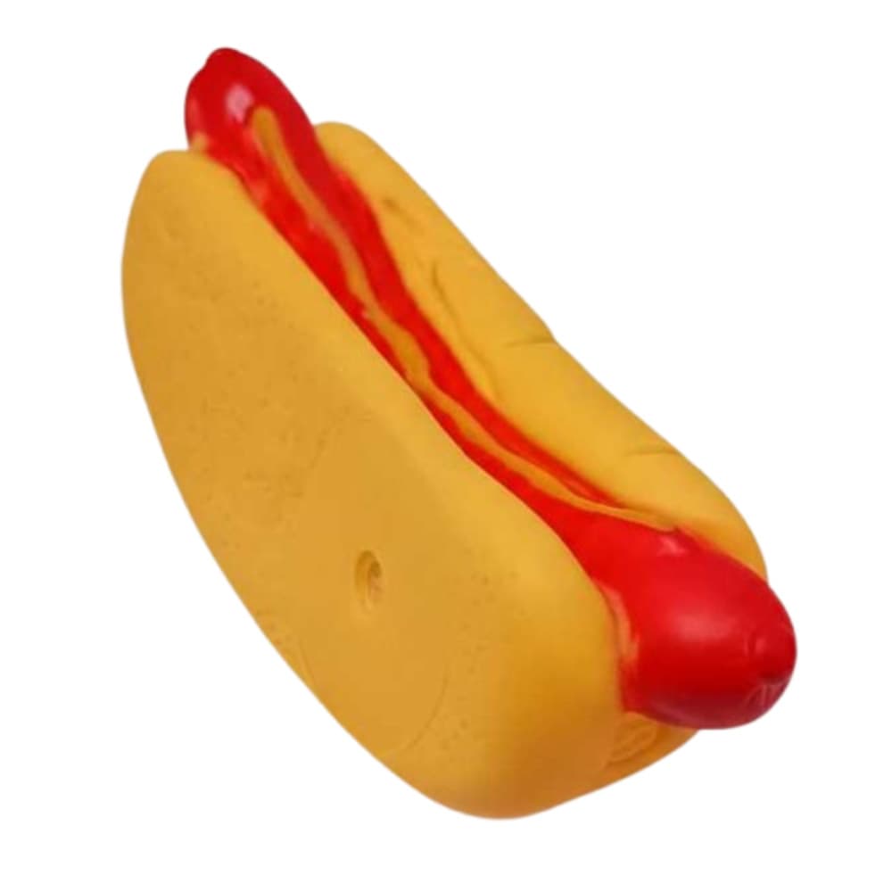 Mordedor Hot Dog Para Cães Com Apito Divertido