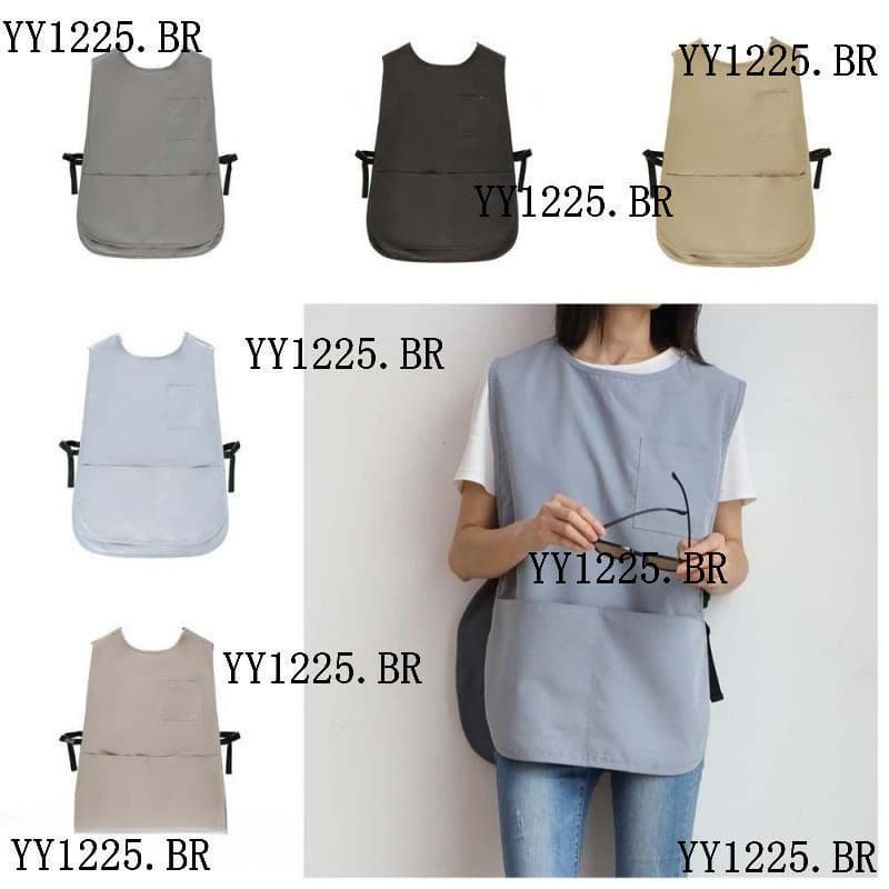 BLUEVELVET1 Avental De Cozinha Dom茅stico , Limpeza De Roupas De Trabalho Japonesas 脌 Prova D'谩gua , Capa Antiest谩tica De