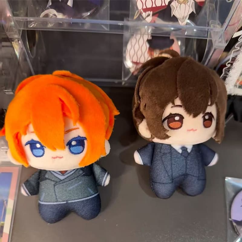 Bungo Cães Vadios Boneca De Pelúcia 10cm Nakahara Chuuya Dazai Osamu Nunu Corpo Algodão Bonito Brinquedo Chaveiro Para F