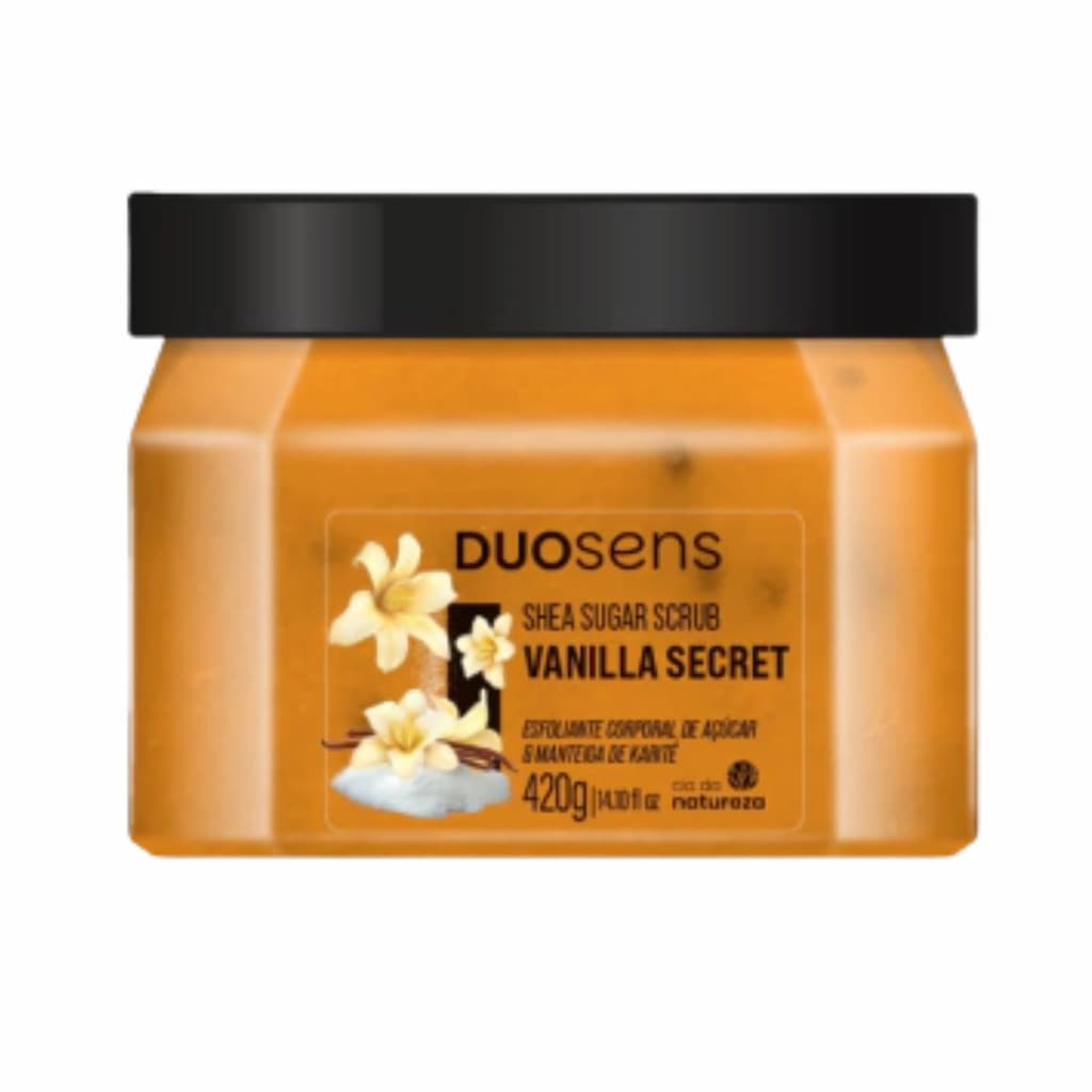 Esfoliante Corporal Sugar Scrub Vanilla Secret  DuoSens Cia da Natureza 420g