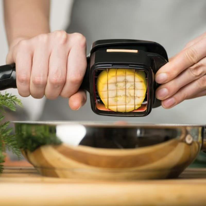 Cortador de Legumes Multifuncional 5 em 1 em Aço Inoxidável, Conjunto de Corte para Frutas, Ovos e Legumes para Cozinha