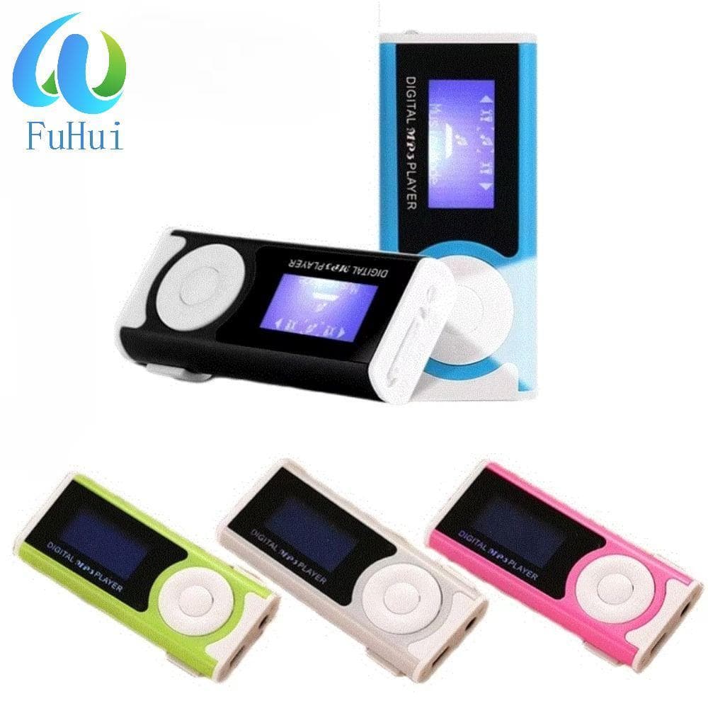 FUHUI Portátil Mini MP3 Player , Clipe De Metal Sem Perdas Som USB MP3 Players De Música , Suporte SD TF Estudante Walkm