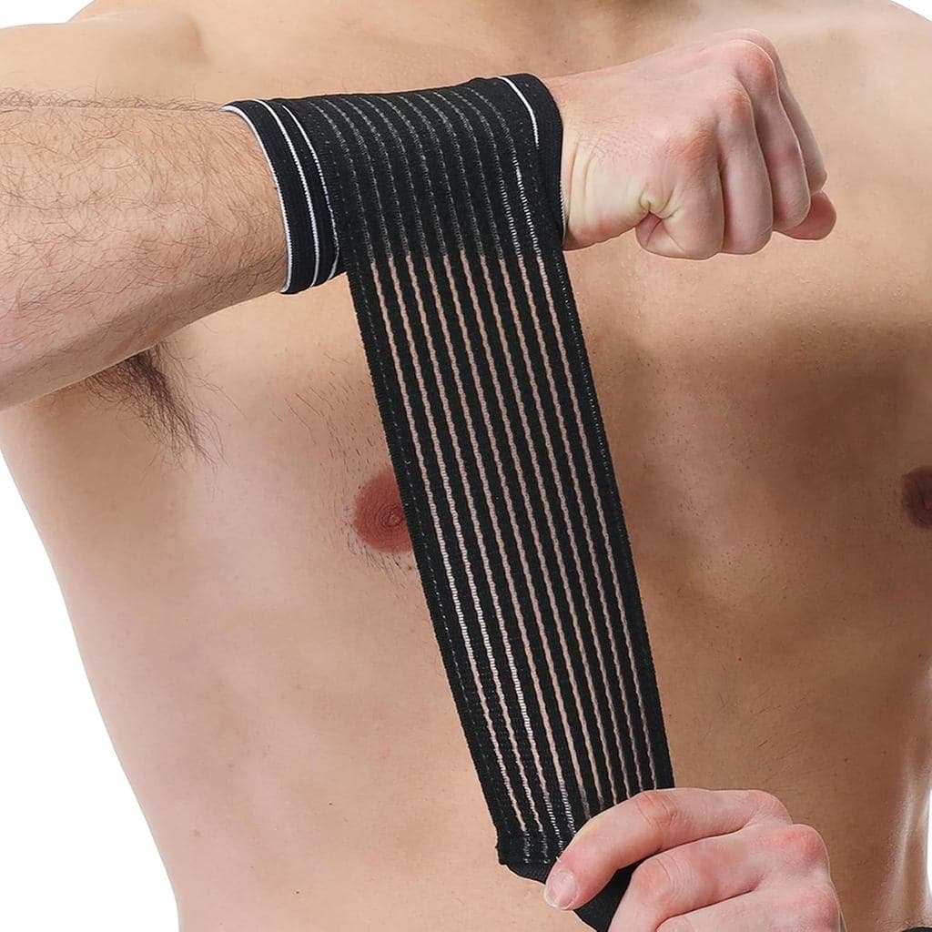Banda de Pulso Neotech Care - Faixa de Compressão Ajustável - Tecido Elástico e Respirável - Manga Protetora para Tênis,