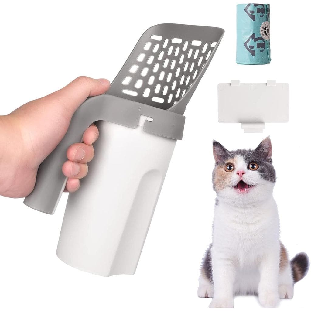 Pá Para Areia De Gato , Saco De Lixo Removível , Ferramenta De Limpeza De Banheiro Animais De Estimação , Poeira