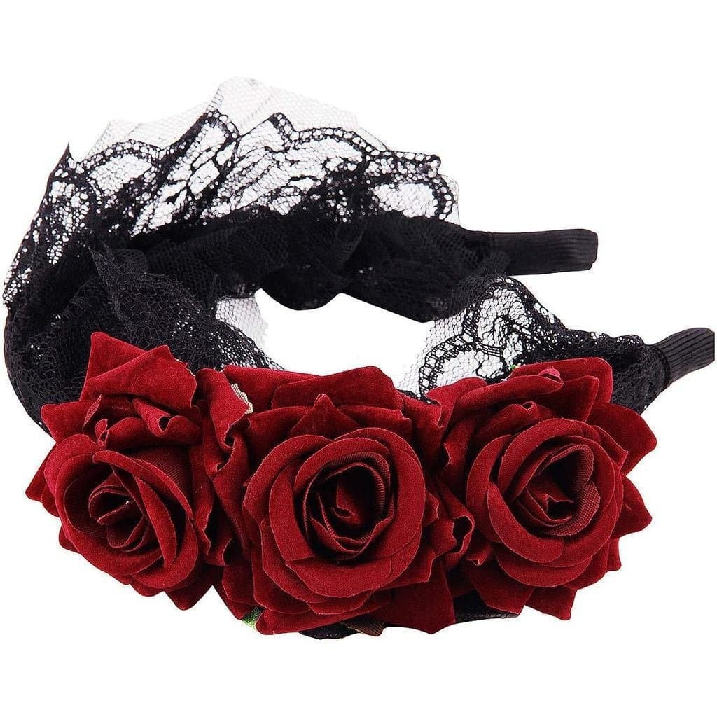 Coroa Rosa, Adequada para Meninas e Mulheres, Decoração Floral, Acessório de Cabeça para Donas de Casa em Ocasiões Espec