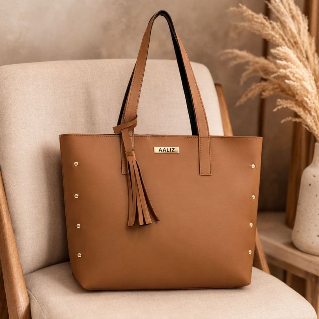 Bolsa Sacola Feminina de Ombro Média Espaçosa Sintético Resistente Novidade