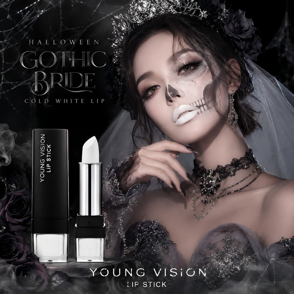 Matte Matte 4 Cores Halloween Batom Veludo Não Pegajoso Copo Batom cosplay
