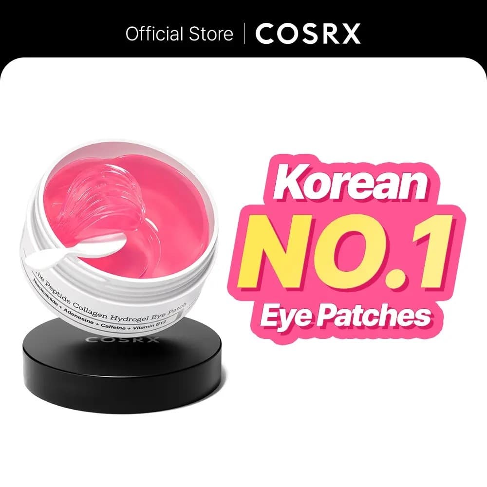 [COSRXOfficial] Thepeptidecolágenohydrogeleyepatch60patchesreduz-Puffinesshydrateunder-Eyebagsin10minuto