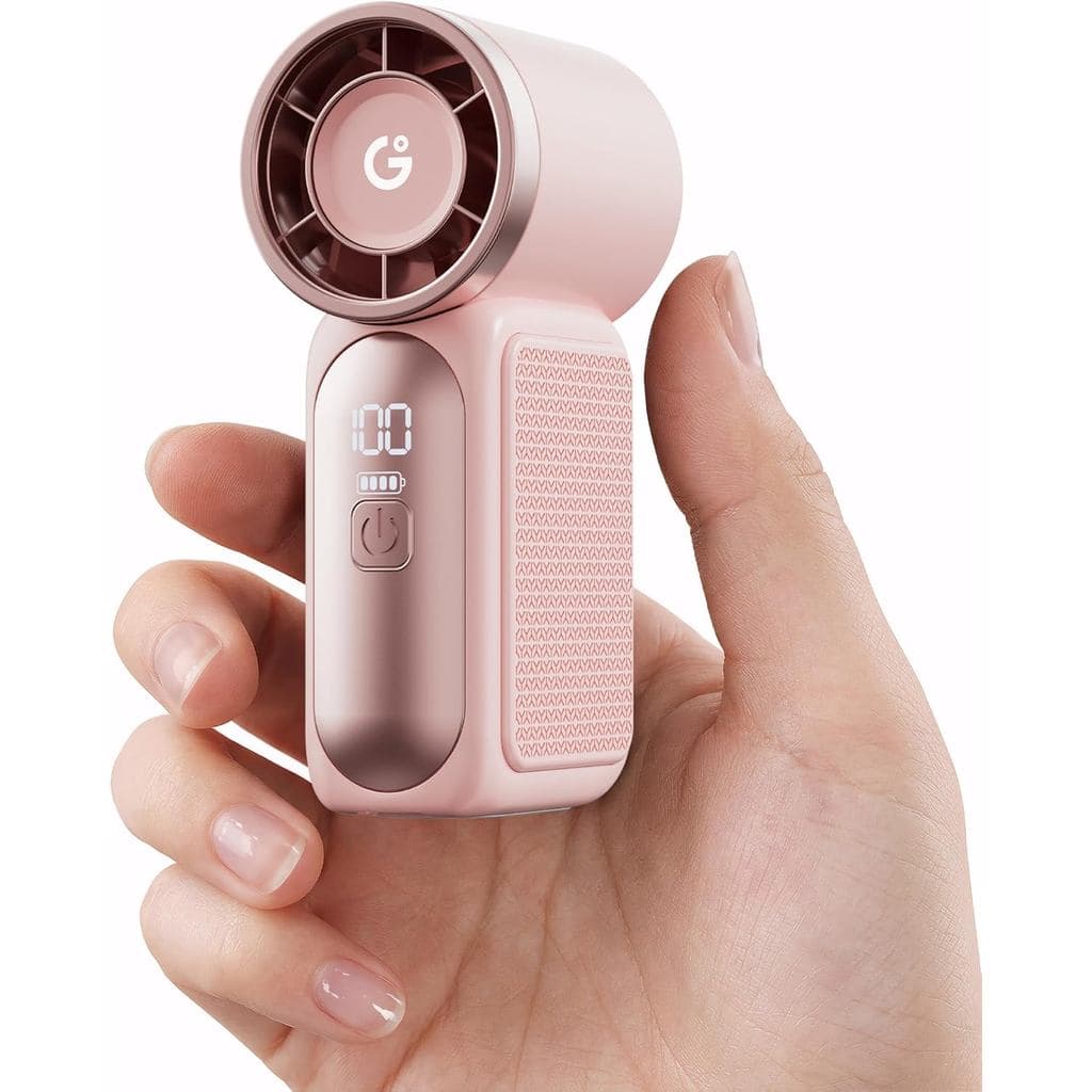 Ventilador Portátil de Mão Gaiatop, 6 Velocidades 16900 RPM, Ventilador Pessoal com Display LED, Recarregável por USB, M