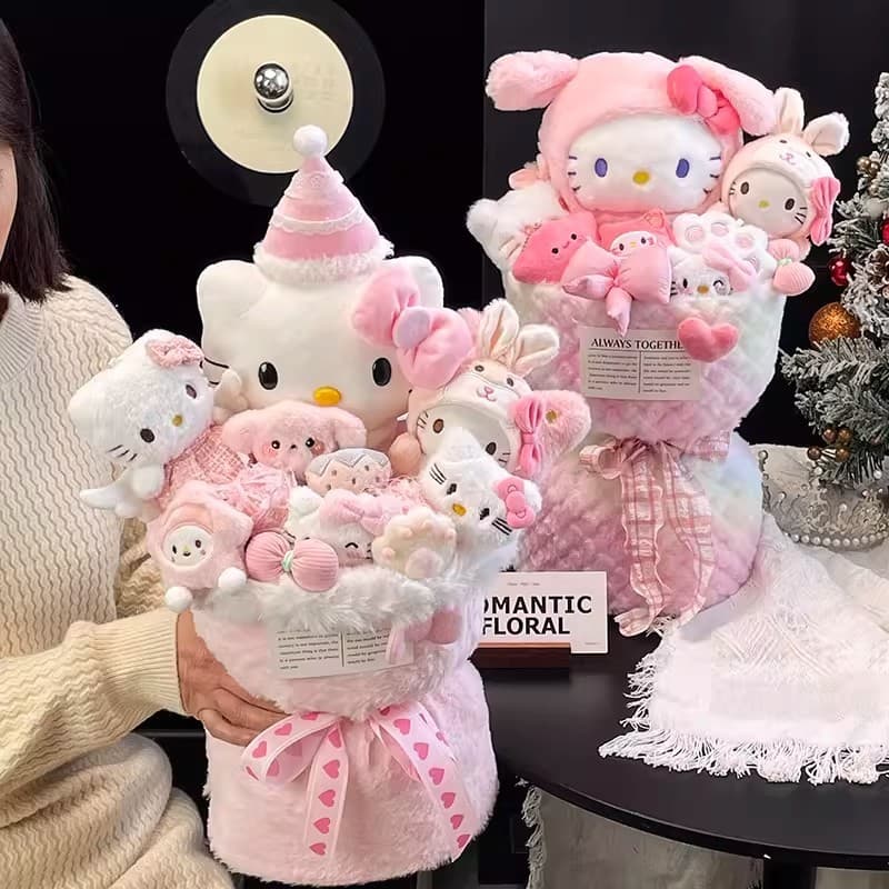 T Tanabata deusa dia dos namorados criativo dos desenhos animados boneca buquê menina presente de aniversário menina nam