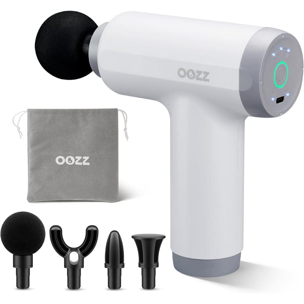 Pistola de Massagem Portátil OOZZ, Massageador Manual para Relaxamento Muscular, Massageador Corporal com Sensor de Pres