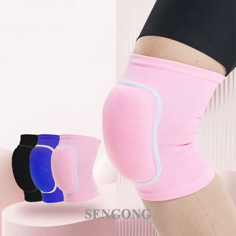 SENGONG 1 Par Suporte Esportivo Joelheira De Apoio Dançante Protetor De Vôlei Yoga Inverno Esponja