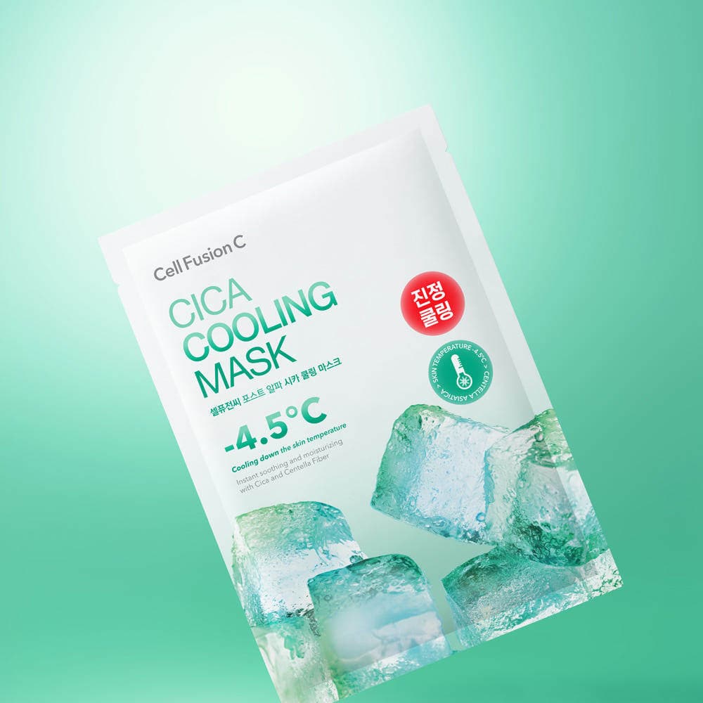 Máscara De Resfriamento CellFusionC Cica 5 Folhas | Hidratação Calmante Cuidado Suave K-Beleza BusanPick