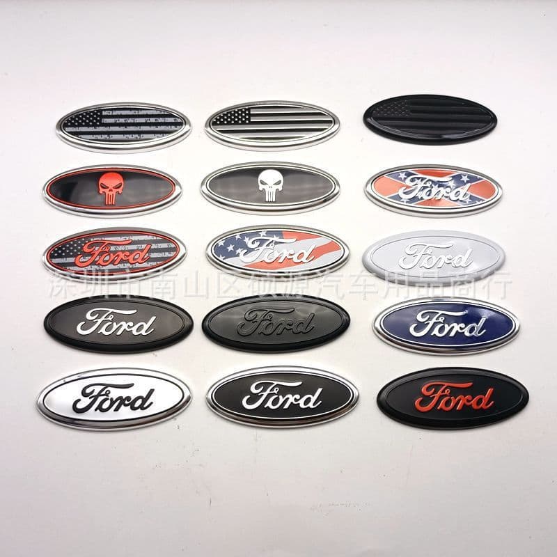 Adesivo de Cobertura do Logo Central do Volante para Ford Focus, Mondeo, Kuga, Escort, Edge, Taurus - Emblema Decorativo